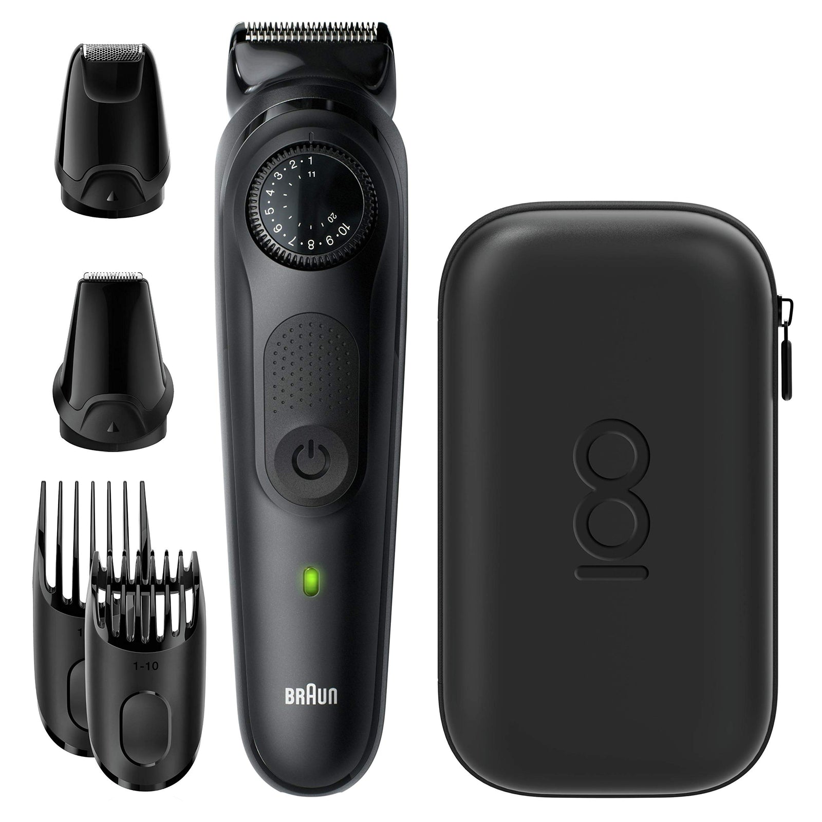 Braun MBBT7, 100 Years Design Edition, Beard Trimmer. Sharp, Fast, Efficient Beard Trimmer and Hair Clipper. With 39 Length Setting Precision Trimming Dial