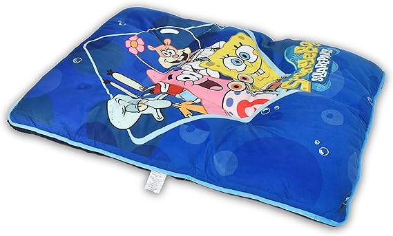 SpongeBob SquarePants Bikini Bottom Napper Dog Bed | Durable Washable Dog Bed from SpongeBob, SpongeBob Plush Washable Dog Bed | Soft and Plush Dog Bed, SpongeBob Dog Bed, Bed for Dogs, Cute Dog Bed