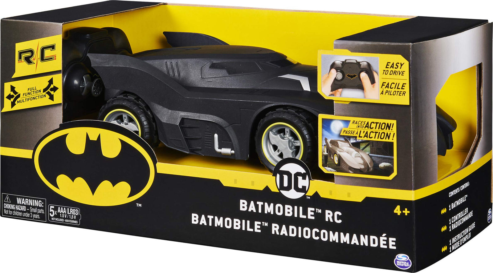 Spin Master Batman Radio Controlled Car - Black