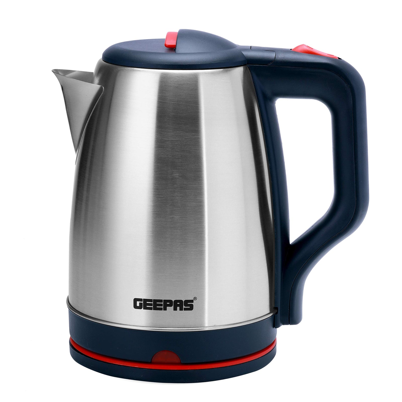 Geepas-GK38042 1.8L Electric Kettle - Stainless Steel Body| Auto Shut-Off & Boil-Dry Protection | Heats up Quickly & Easily | Boil for Water, Tea & Coffee Maker