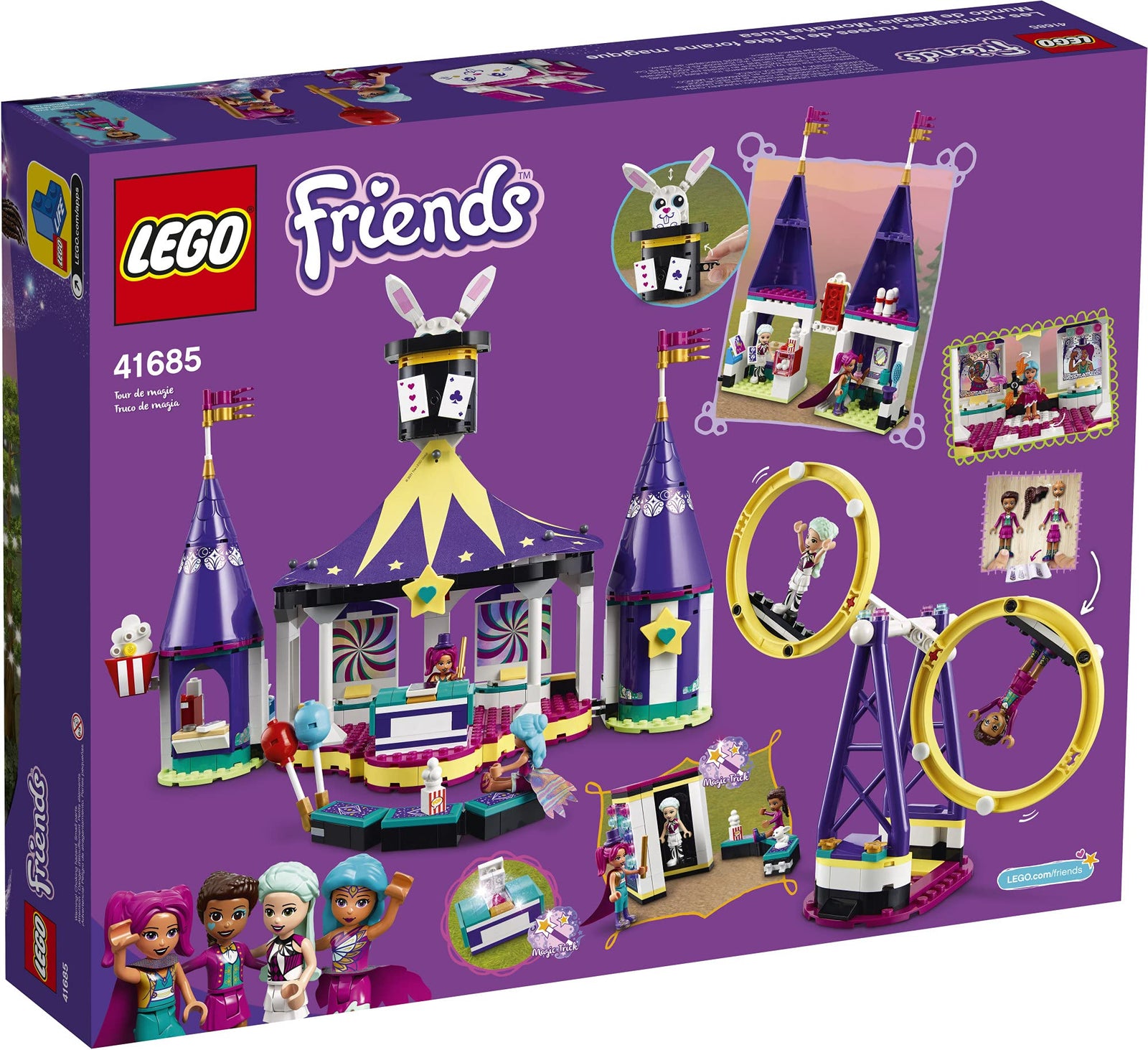 LEGO Friends Magical Funfair Roller Coaster 41685 Building Kit; Pretend Playset for Kids Who Love Theme Park Toys; New 2021 (974 Pieces)