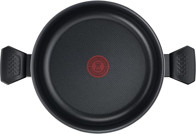 Tefal Easy Cook & Clean Non Stick Stock Pot, 30 cm 11.7 L with Lid, Black,B5546902