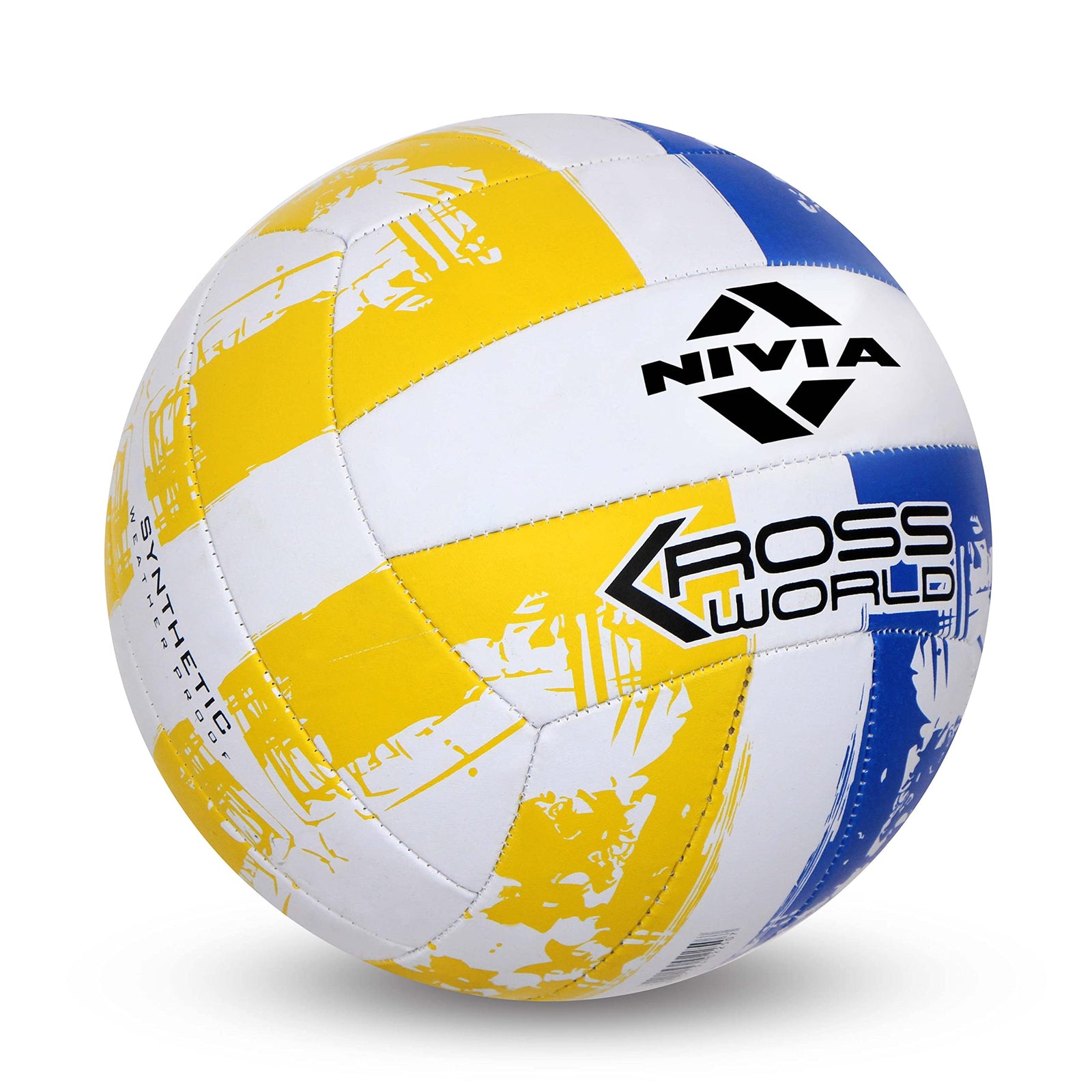 Nivia Kross World Volleyball, Yelow/Blue, 4