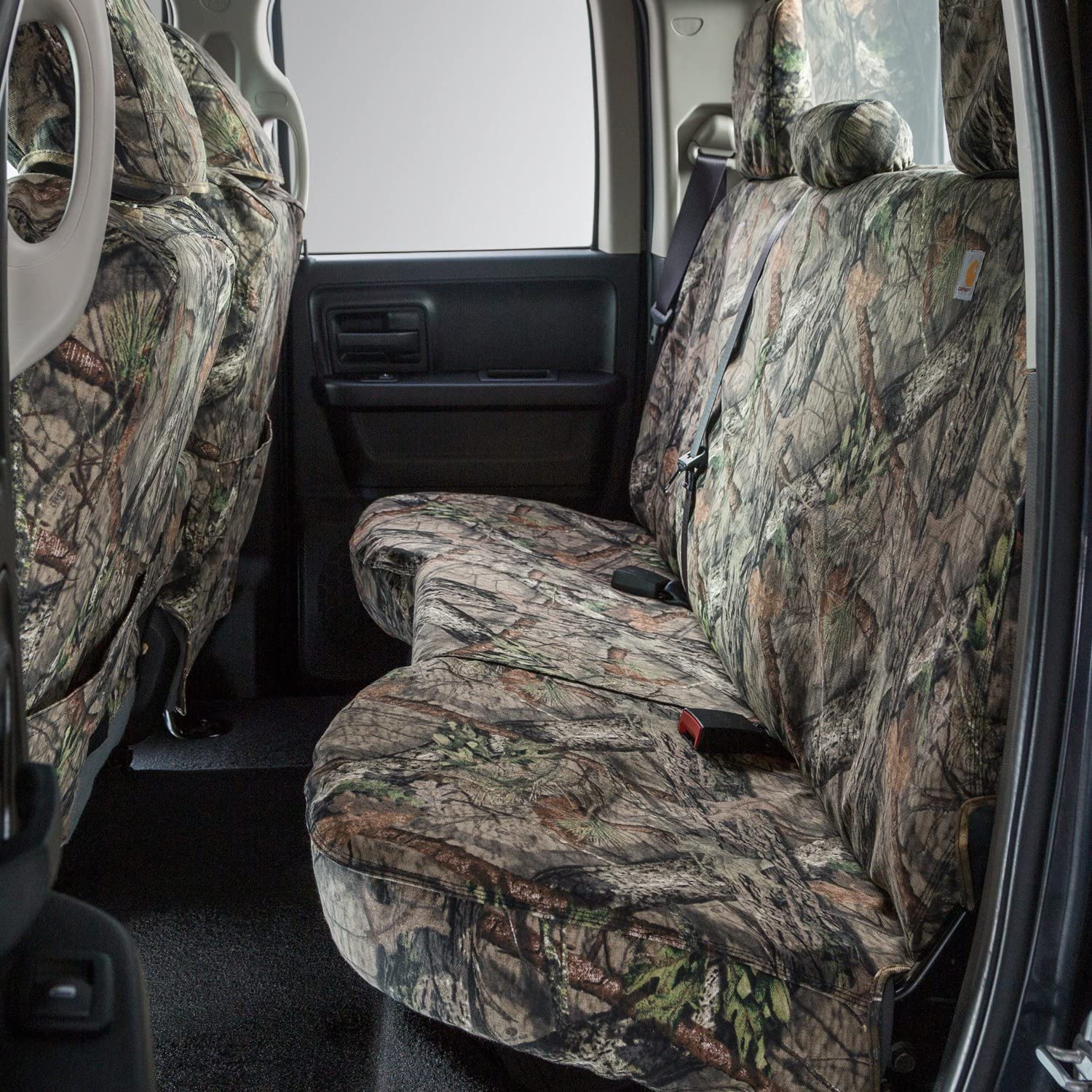 Covercraft Mossy Oak Camo Carhartt SeatSaver Custom Seat Covers for 2015-2018 Ford F-150, 1st Row 40/20/40 Bench Seat, SSC3443CAMB (Break-Up Country)  ‎Covercraft   