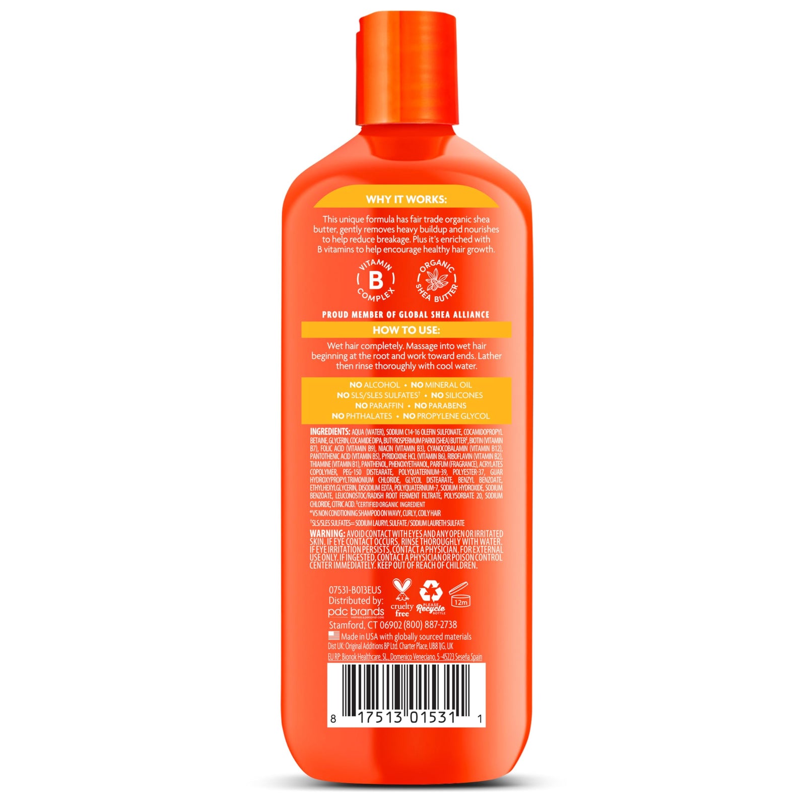 Cantu Shea Butter for Natural Hair Sulfate-Free Cleansing Cream Shampoo 400 ml