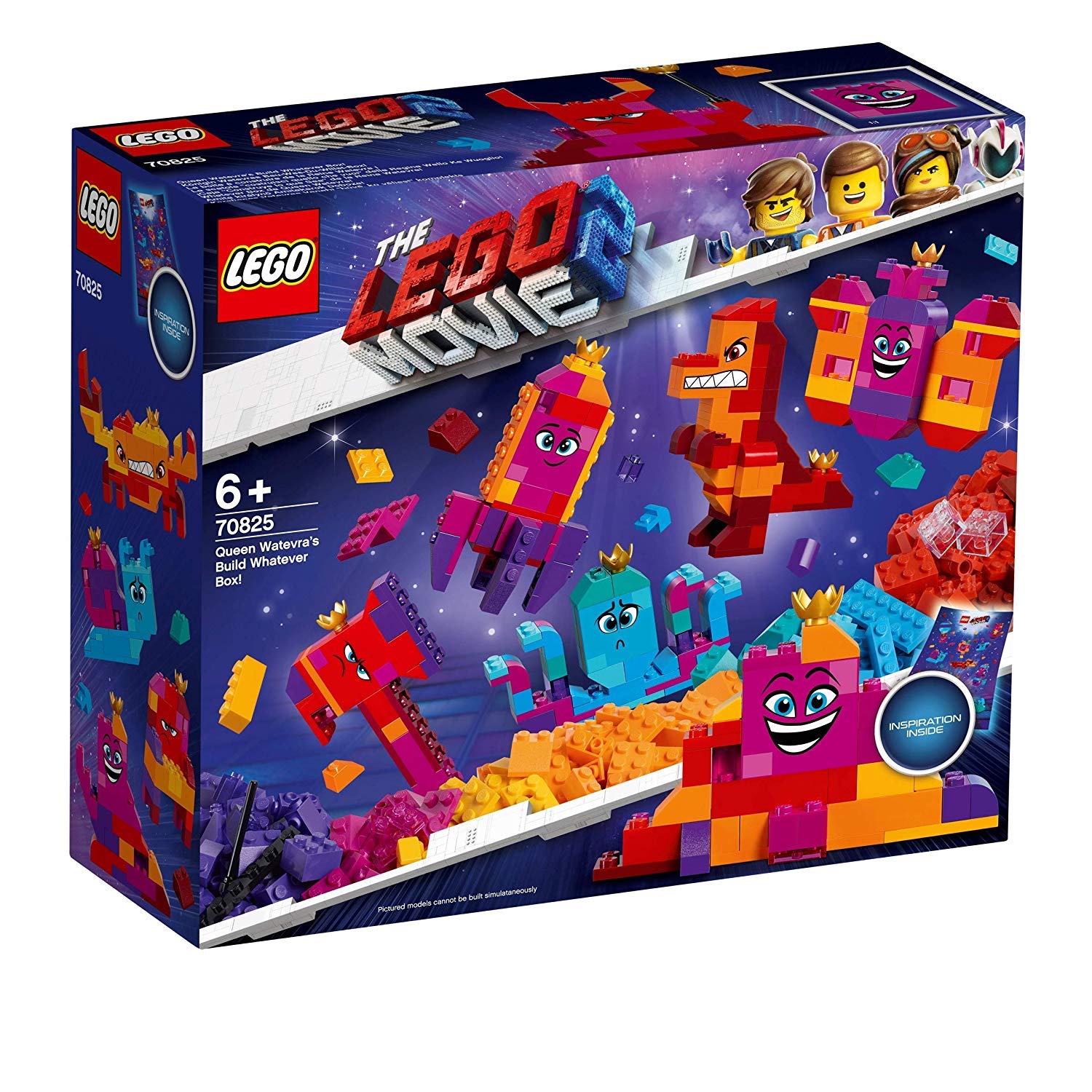 LEGO The Movie 2 Queen Watevra's Build Whatever Box, Multi-Colour, 70825