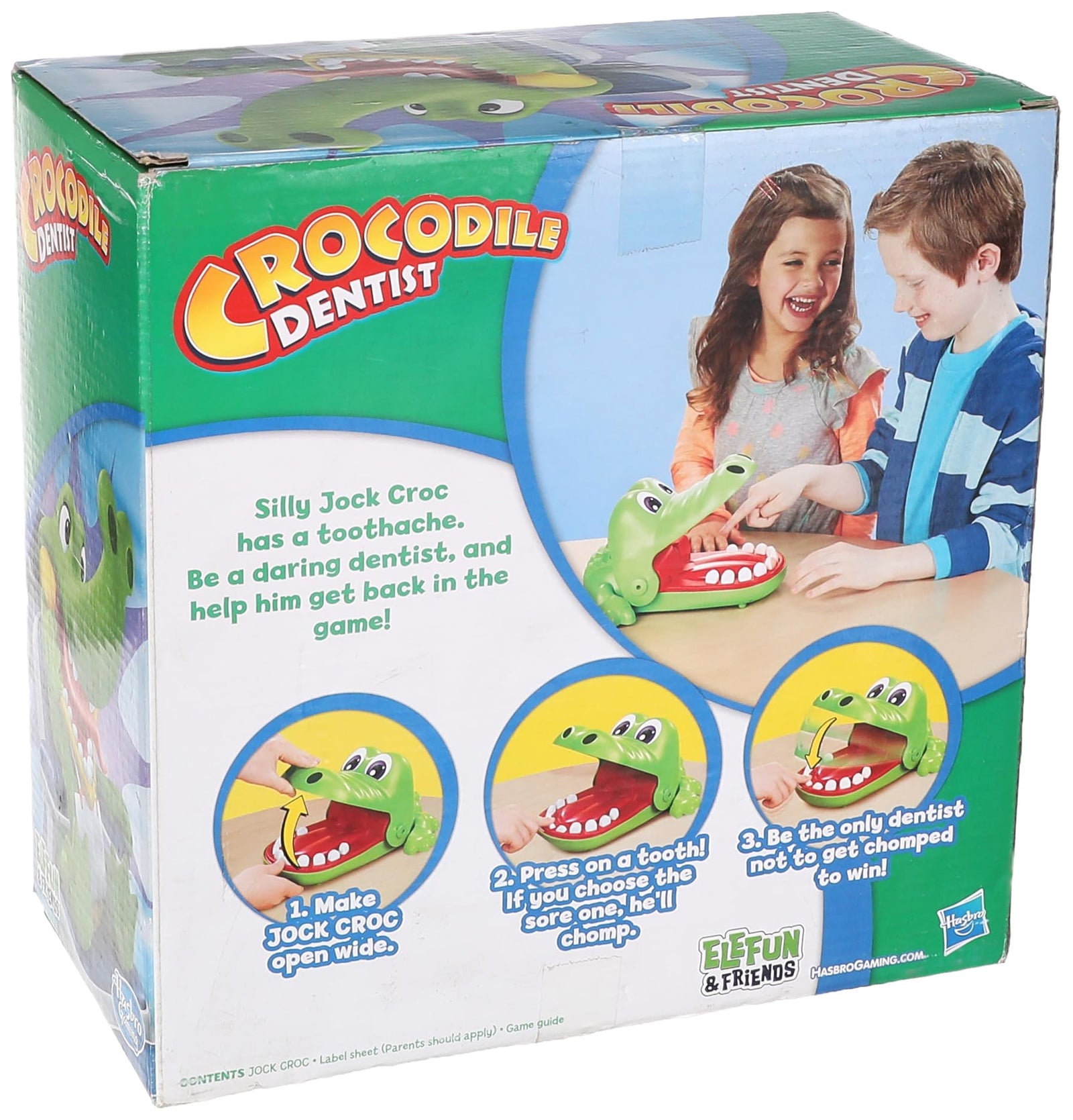 Hasbro elefun and friends crocodile dentist game for kids