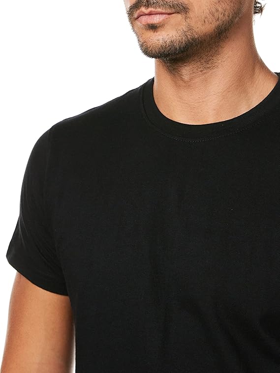 Deniklo Men's Solid Regular T-Shirt Pack of 2