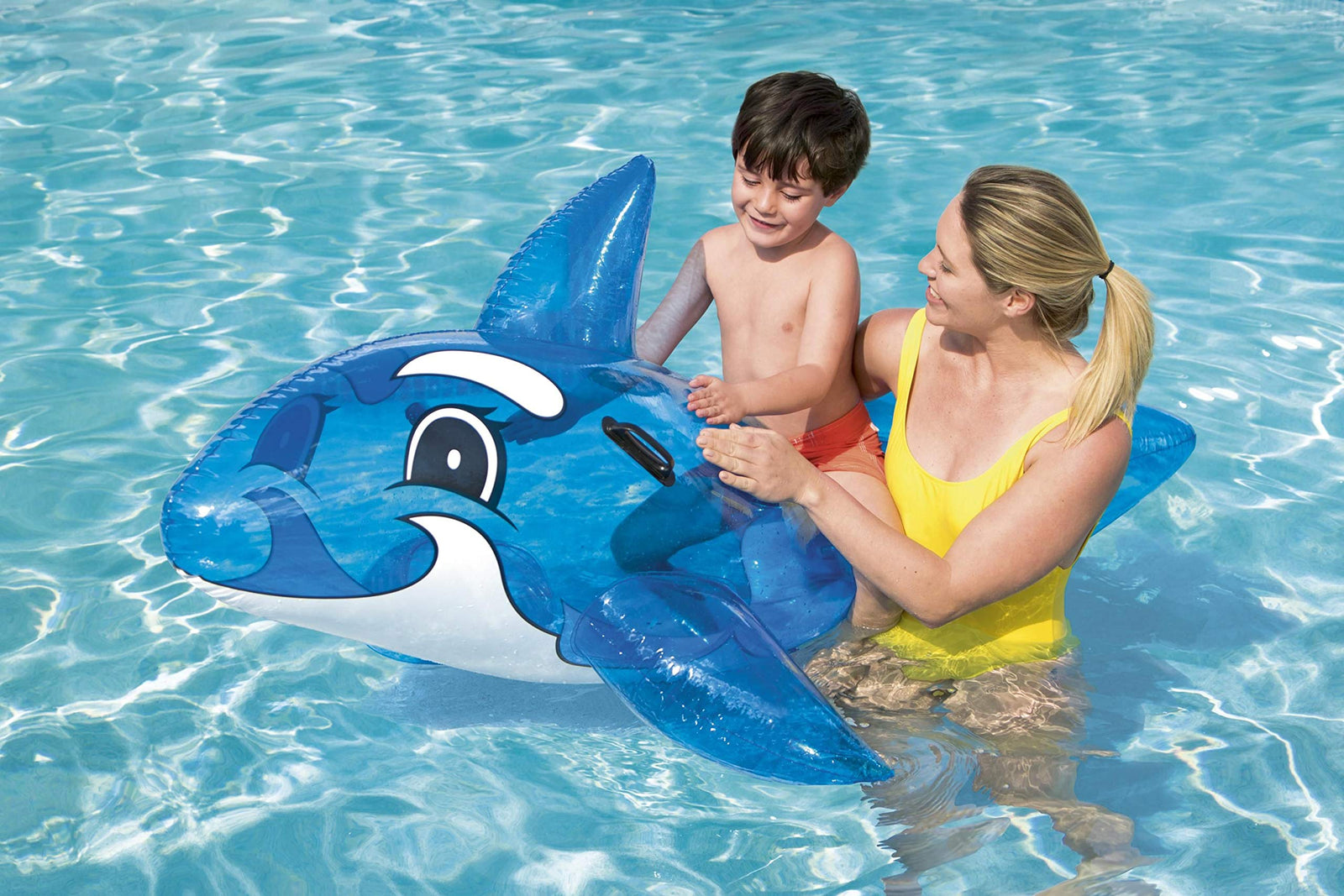 Bestway Transparent Whale Rider - 157x94cm, Blue - Model 26-41037