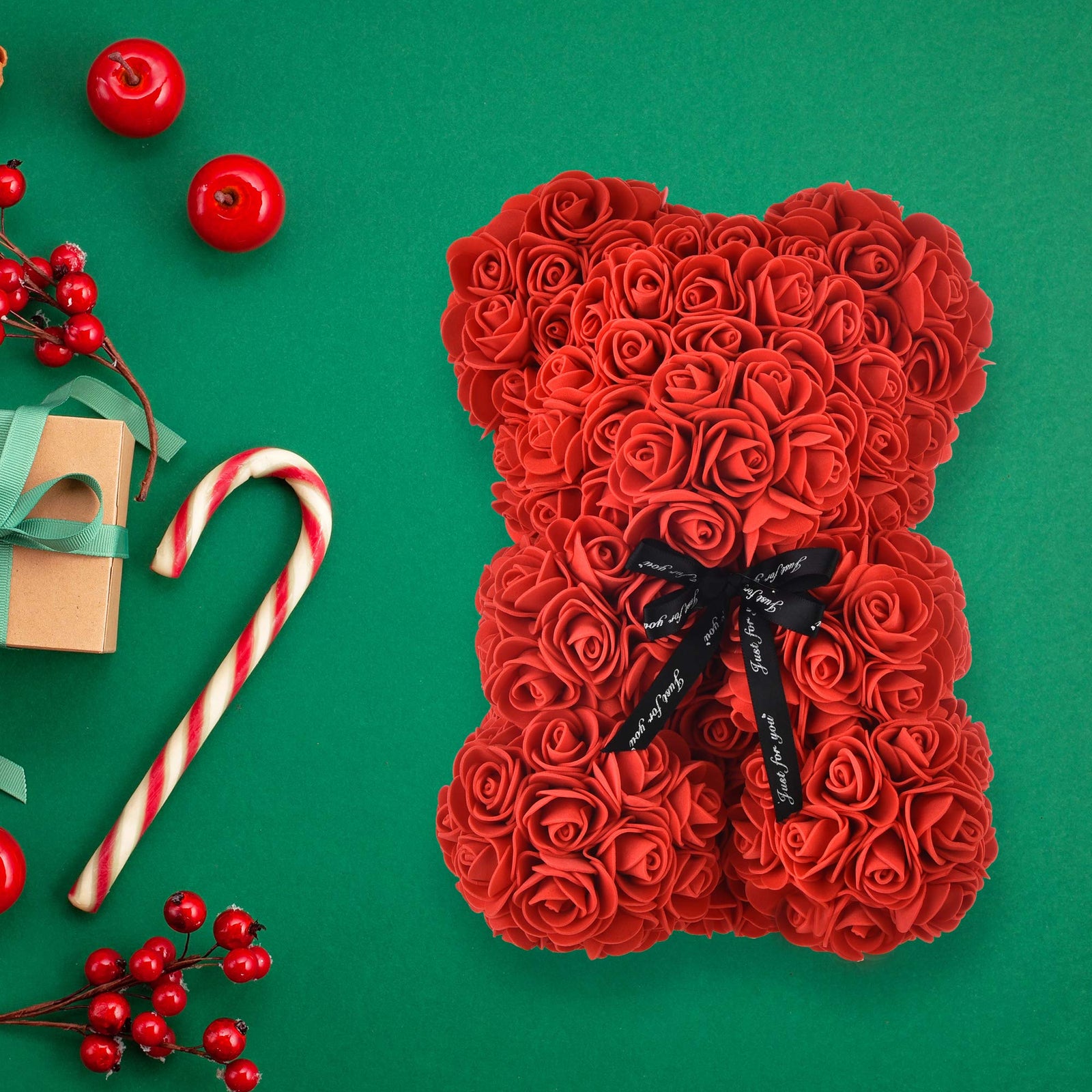 Sulfar Rose Bear Mothers Day Women Gifts For Mom Birthday Girlfriend Her Teddy Perfect Anniversary's Wedding Bridal Showers Etc Gift Box (Red)