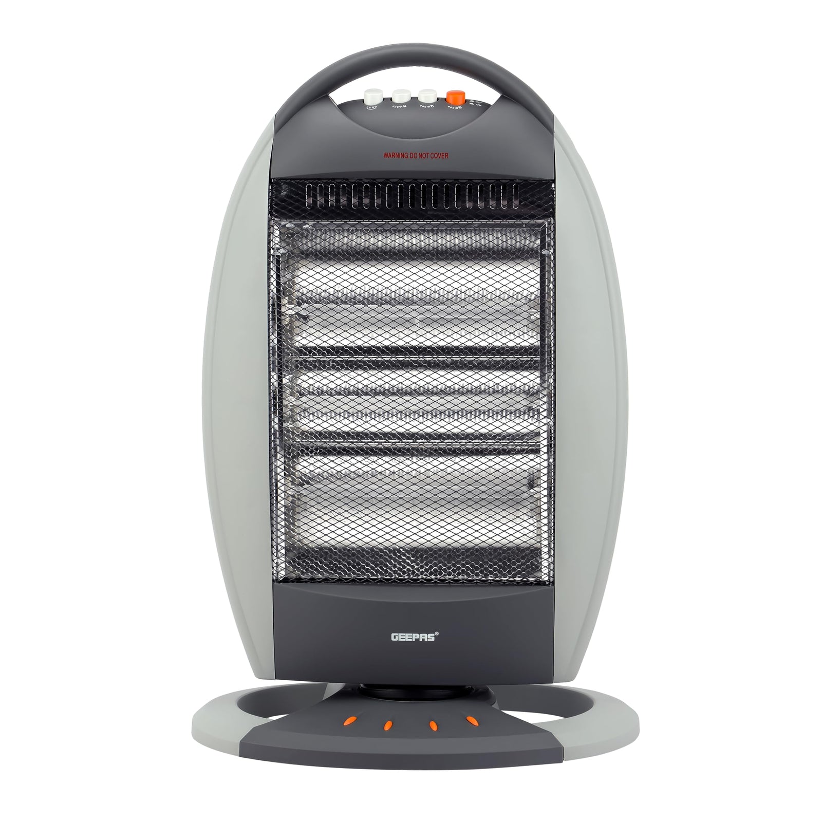 Geepas- Halogen Heater, 3 Heating Power, GHH9107 | Oscillation Function | Safety Tip-Over Switch | Carry Handle | Portable Heater for Home, Office, Etc