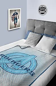 Marvel Avengers Flannel Blanket For Kids All Season, Ultra Soft, Fade Resistant (Official Marvel Product)