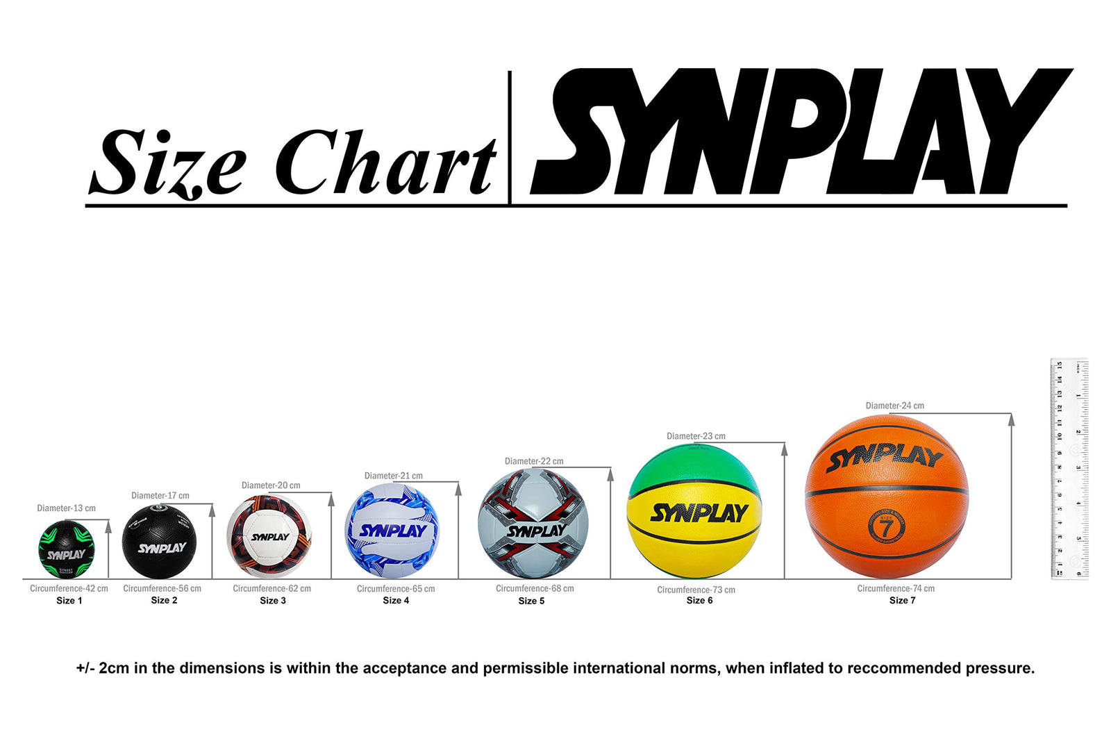 Synplay - كرة قدم مطاطية SS00130 - مصبوبة ومضلعة، مقاس 5 (أسود)