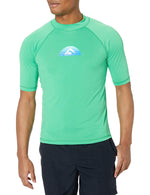 Kanu Surf mens Horizon UPF 50+ Sun Protective Rashguard Swim Shirt Rash Guard Shirt.Bermuda Green.XXL