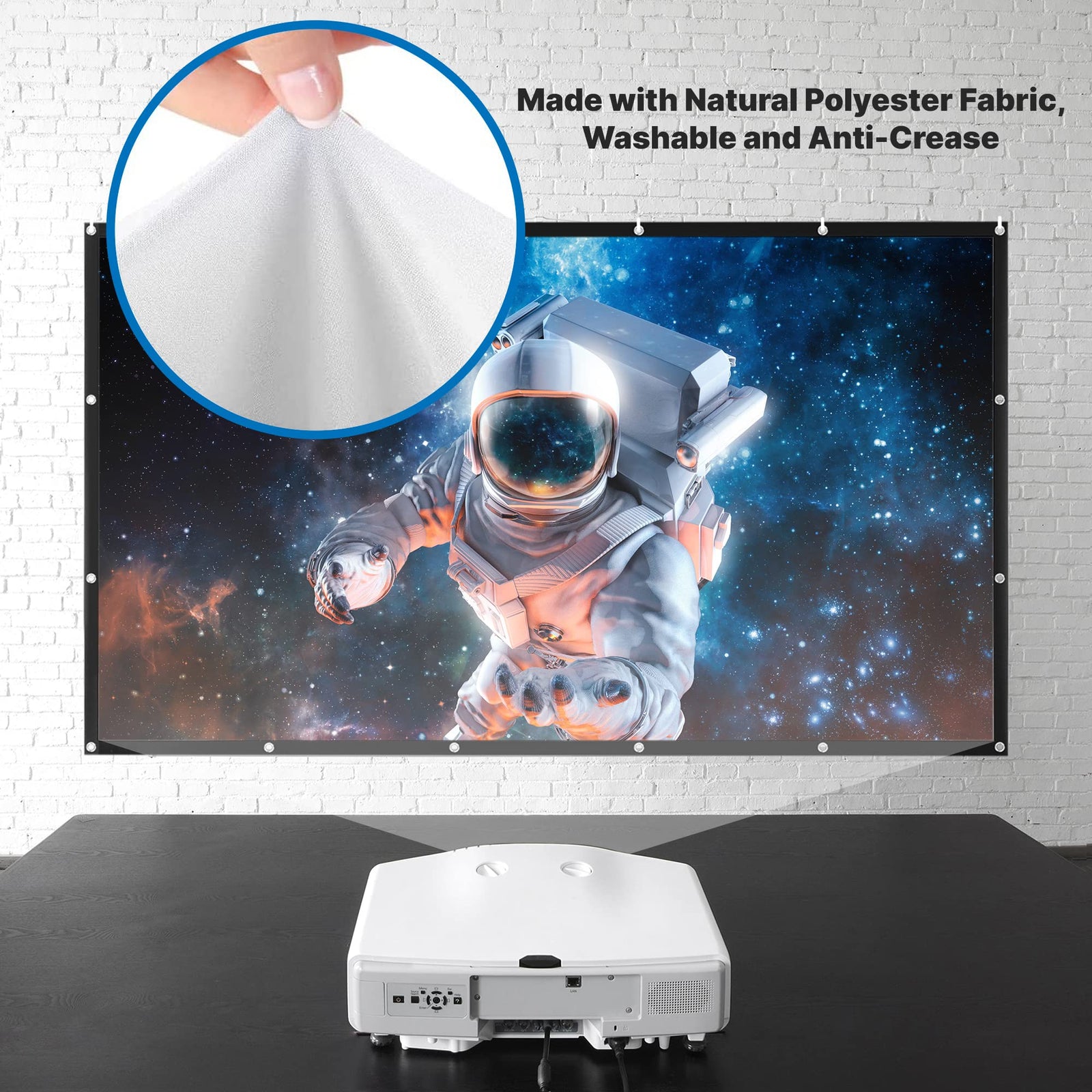 Pyle Foldable Portable Projector Screen - 120