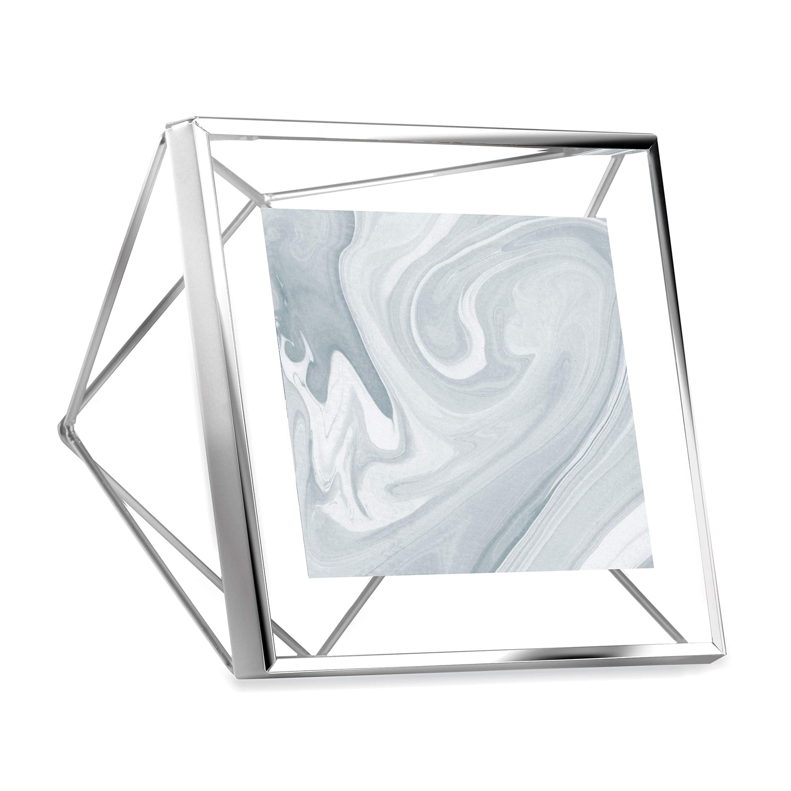 Umbra Prisma Multi Picture Frame – Photo Display for Desk or Wall, Chrome