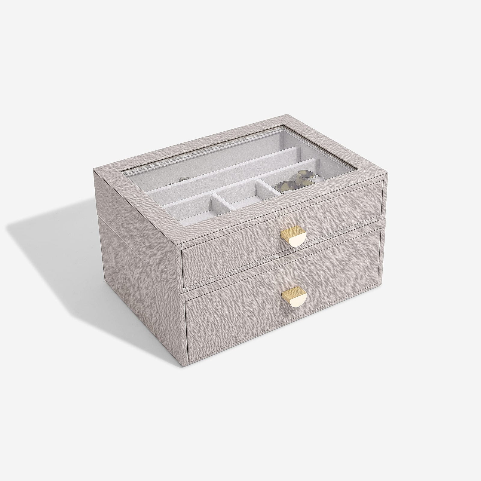 Stackers Classic Drawer 2-Pieces, Taupe