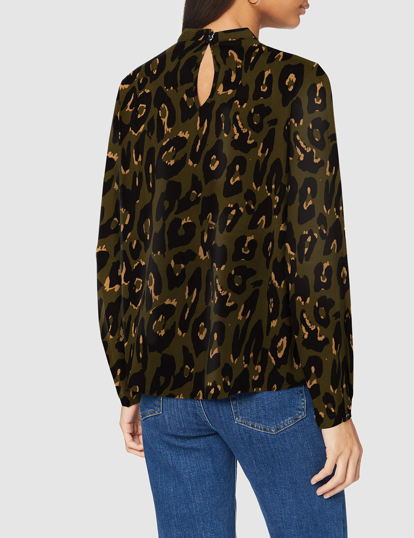 ONLY Women's Onlnew Mallory L/S Blouse AOP WVN Noos