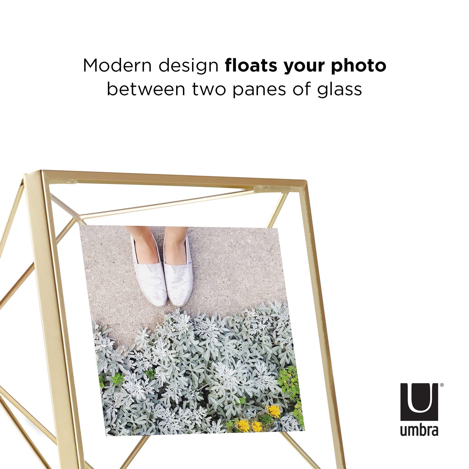 Umbra Prisma Multi Picture Frame – Photo Display for Desk or Wall, Chrome