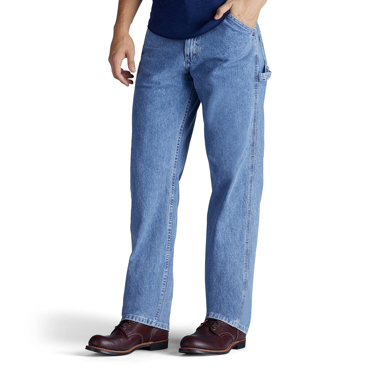 Lee mens Carpenter Dungarees Straight Leg Carpenter Jean (pack of 1)