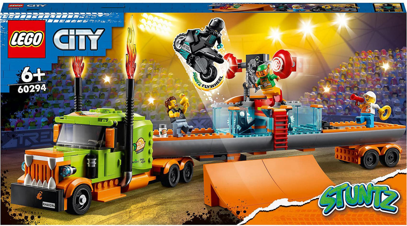 LEGO® City Stunt Show Truck 60294 Building Kit (420 Pieces)