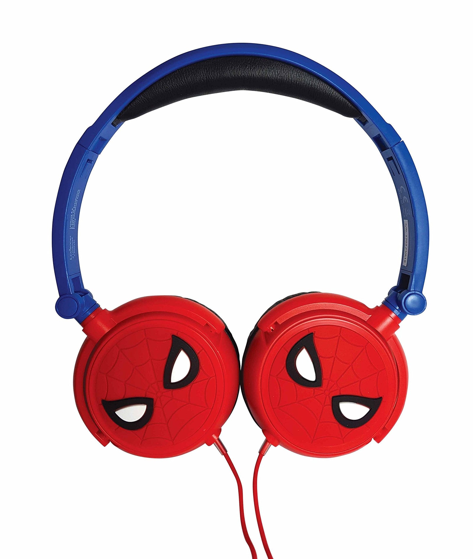 Lexibook Marvel Spider-Man Peter Parker Stereo Headphone, kids safe, foldable and adjustable, red/blue, HP010SP