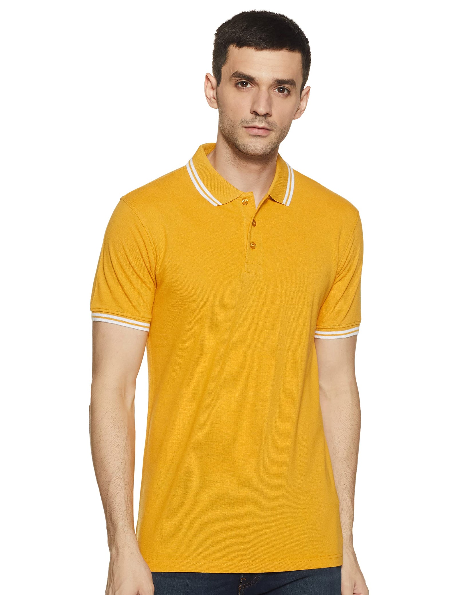 Amazon Brand - Symbol Men's Solid Regular Fit Polo (CT-Single)