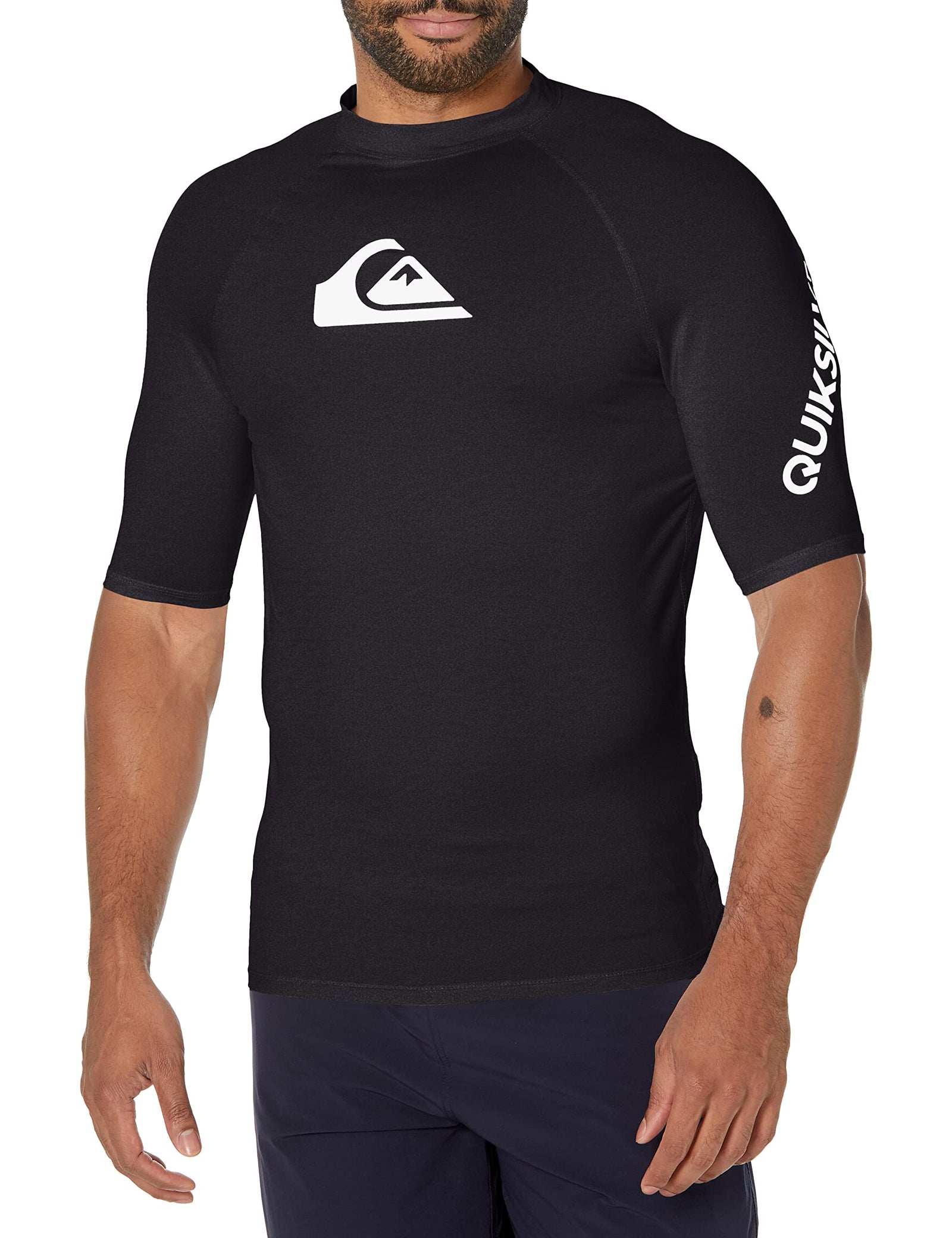 Quiksilver mens ALL TIME SS SHORT SLEEVE RASHGUARD SURF SHIRT Rash Guard Shirt