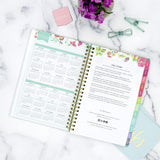 Blue Sky Day Designer for Blue Sky 2021 Weekly & Monthly Planner, Flexible Cover, Twin-Wire Binding, 12.7 cm x 20.3 cm, Peyton White