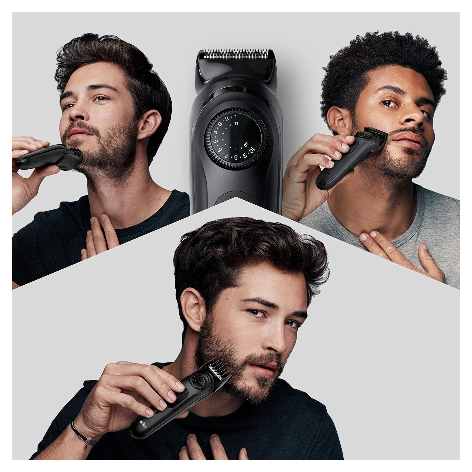 Braun MBBT7, 100 Years Design Edition, Beard Trimmer. Sharp, Fast, Efficient Beard Trimmer and Hair Clipper. With 39 Length Setting Precision Trimming Dial