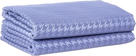 nit Pied Poule Jacquard PillowCase Set Blue 2 PC Pillow Case Set jacquard Cotton 100% Egyptian Cotton