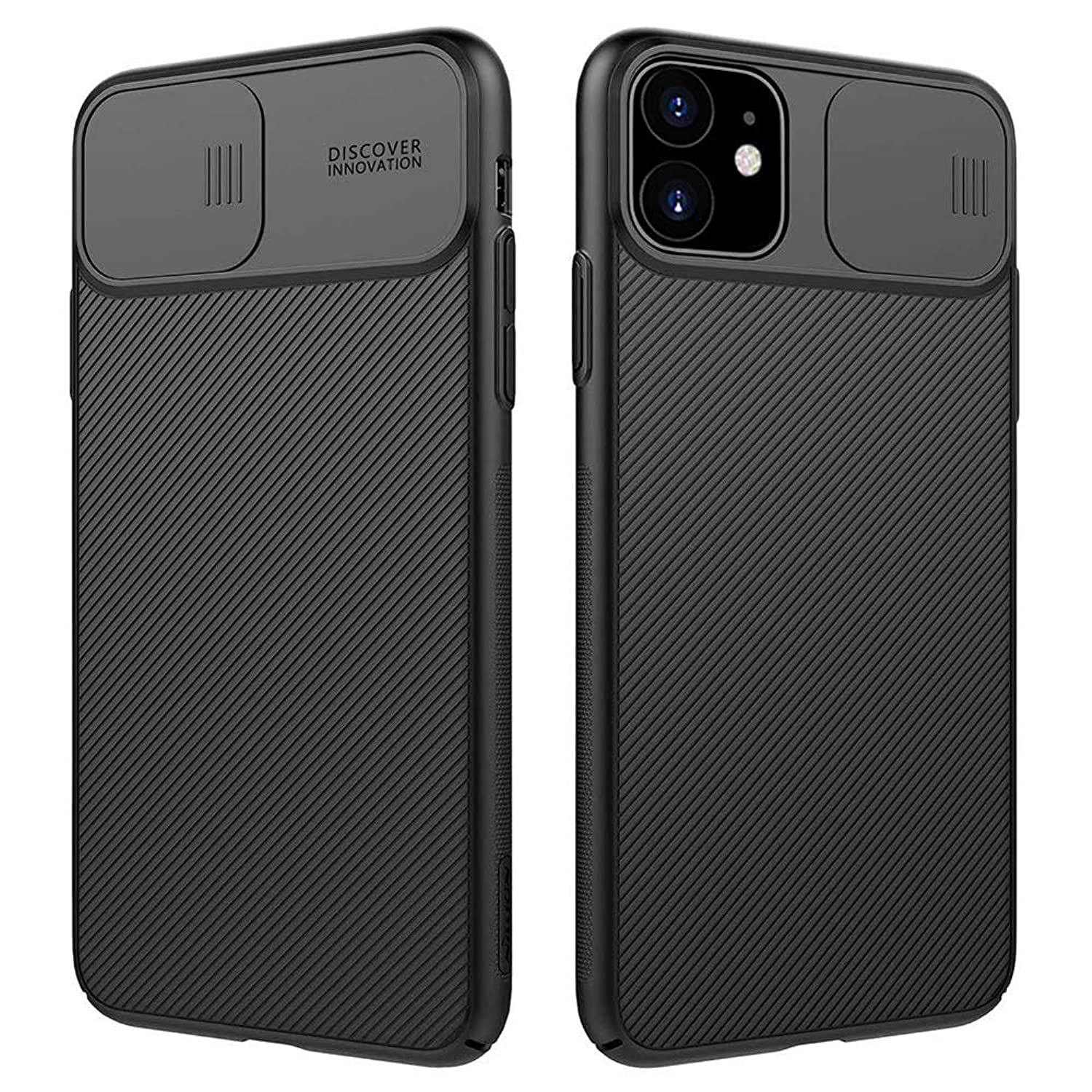 Nillkin Apple Iphone 11 Case Cam Shield Series With Camera Slide Cover Mobile Phone - Black