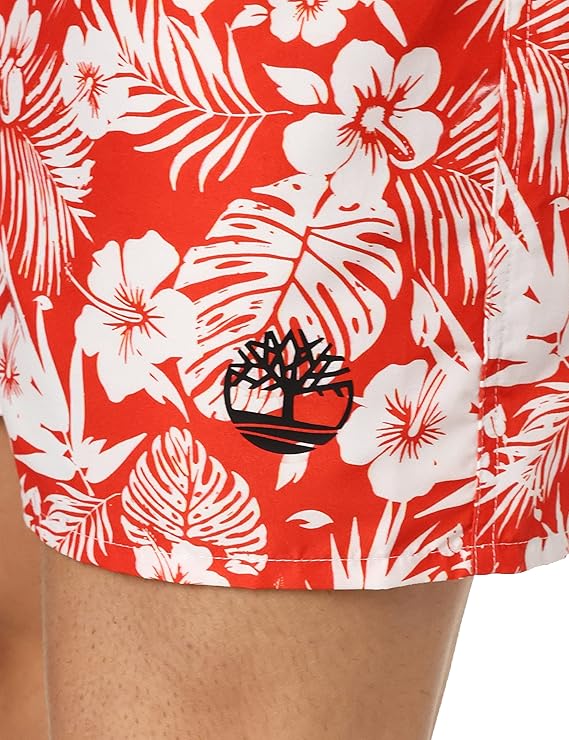 Timberland Mens Tfo Printed Swimshor Swim Briefs