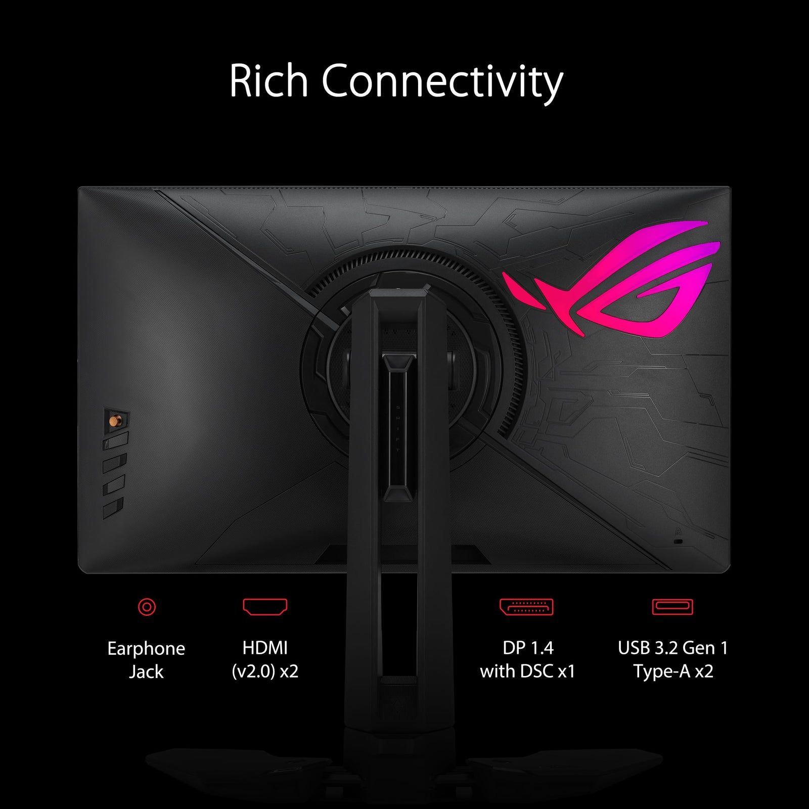 ASUS ROG Swift Pro PG248QP NVIDIA® G-SYNC® esports gaming monitor- 24.1-inch FHD, 540 Hz (OC), Esports-TN panel, NVIDIA® Reflex Analyzer, ULMB 2, adjustable base, ESS codec, DisplayHDR™ 400