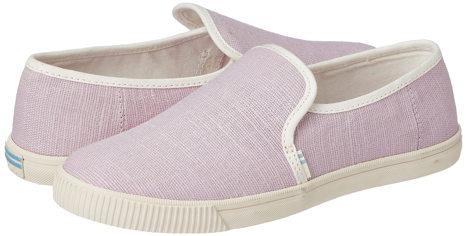 TOMS Contrast Trim Canvas Slip-on Shoes for Women