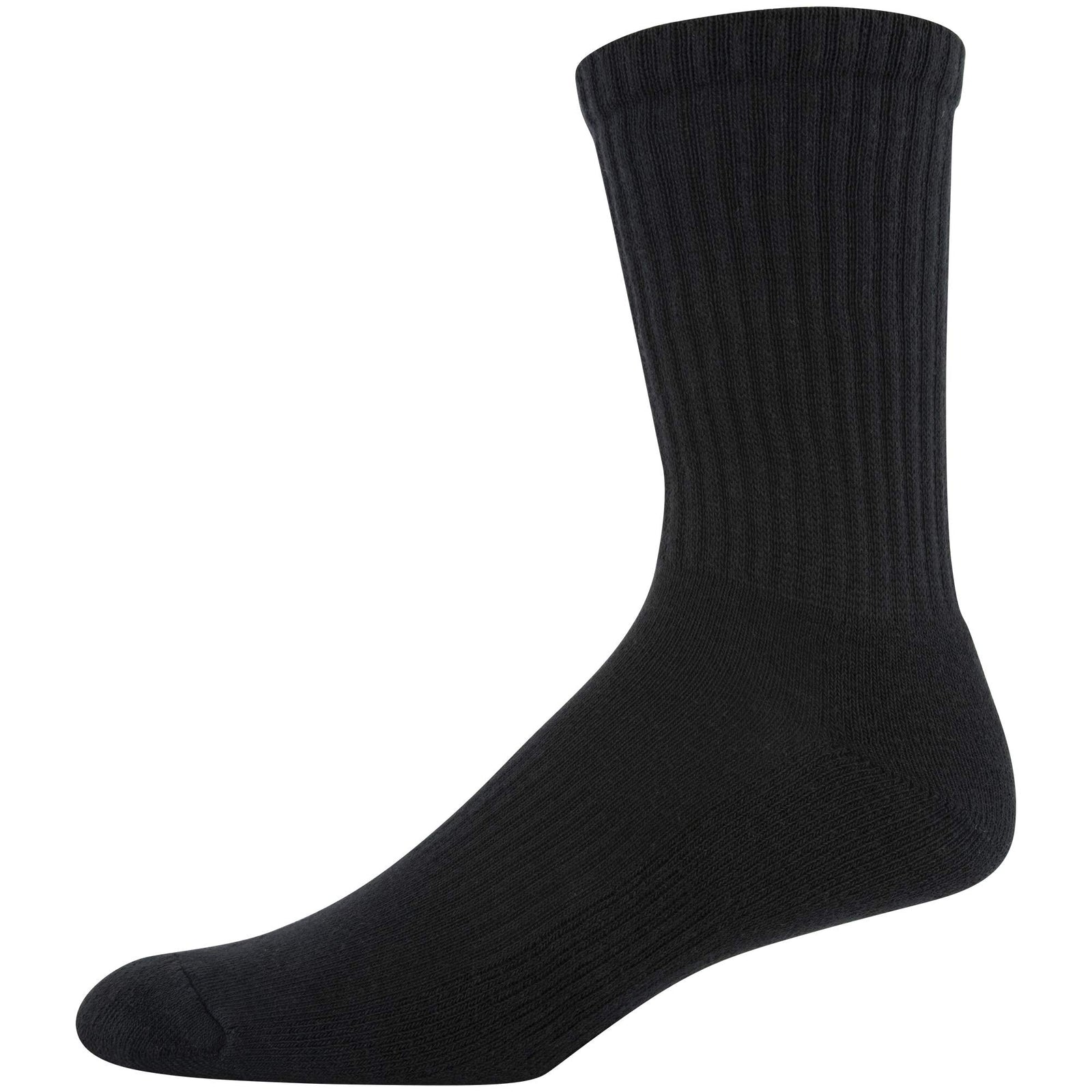 Gildan mens Active Cotton Crew Socks, 10-pairs Crew Socks (pack of 10)