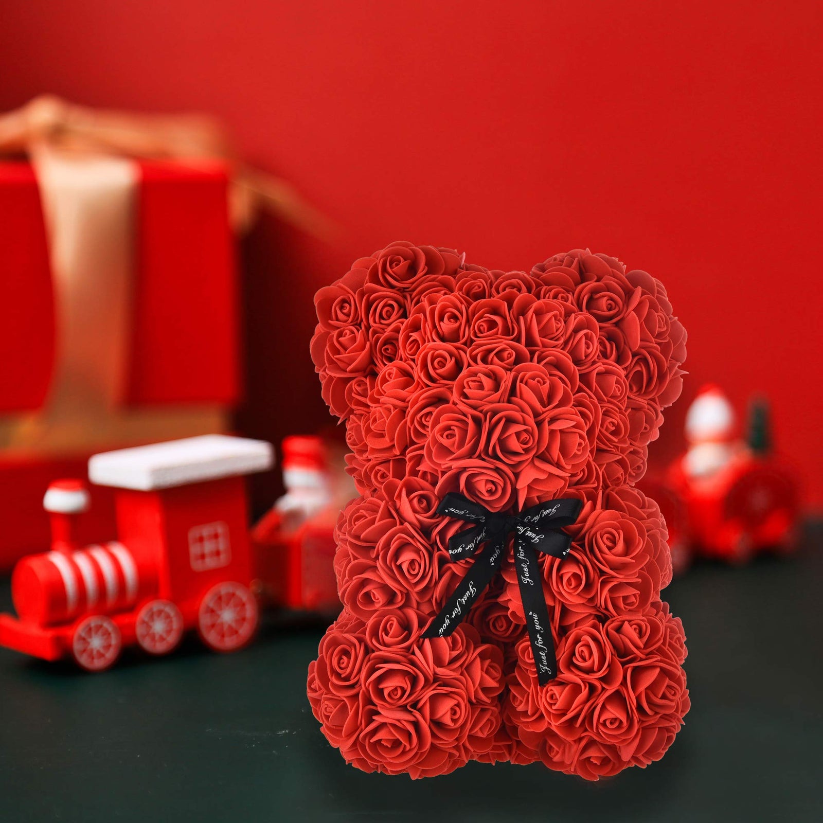 Sulfar Rose Bear Mothers Day Women Gifts For Mom Birthday Girlfriend Her Teddy Perfect Anniversary's Wedding Bridal Showers Etc Gift Box (Red)