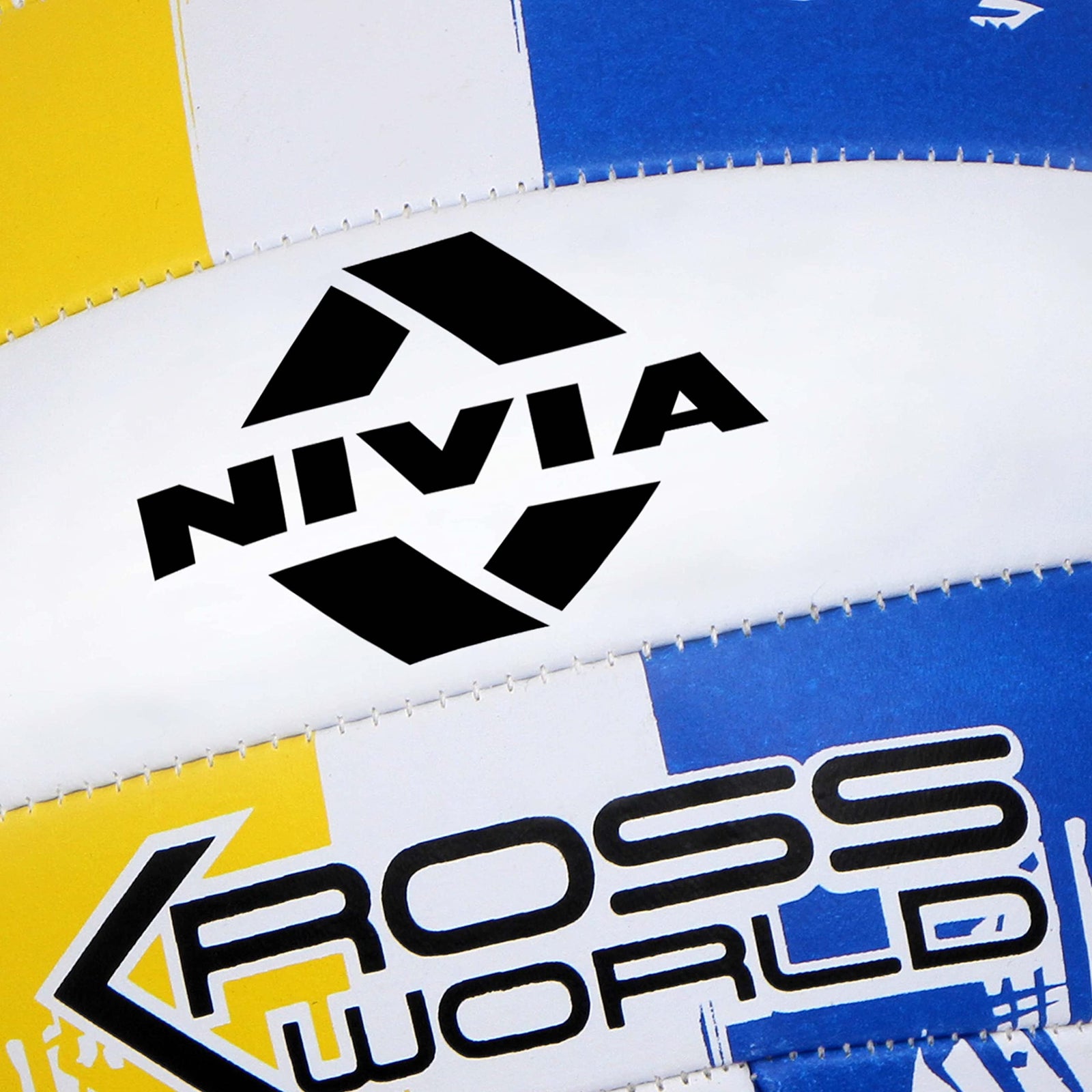 Nivia Kross World Volleyball, Yelow/Blue, 4