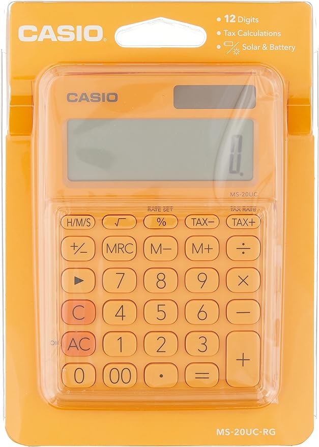 Casio ms-20uc-rg-n-dc desk calculator