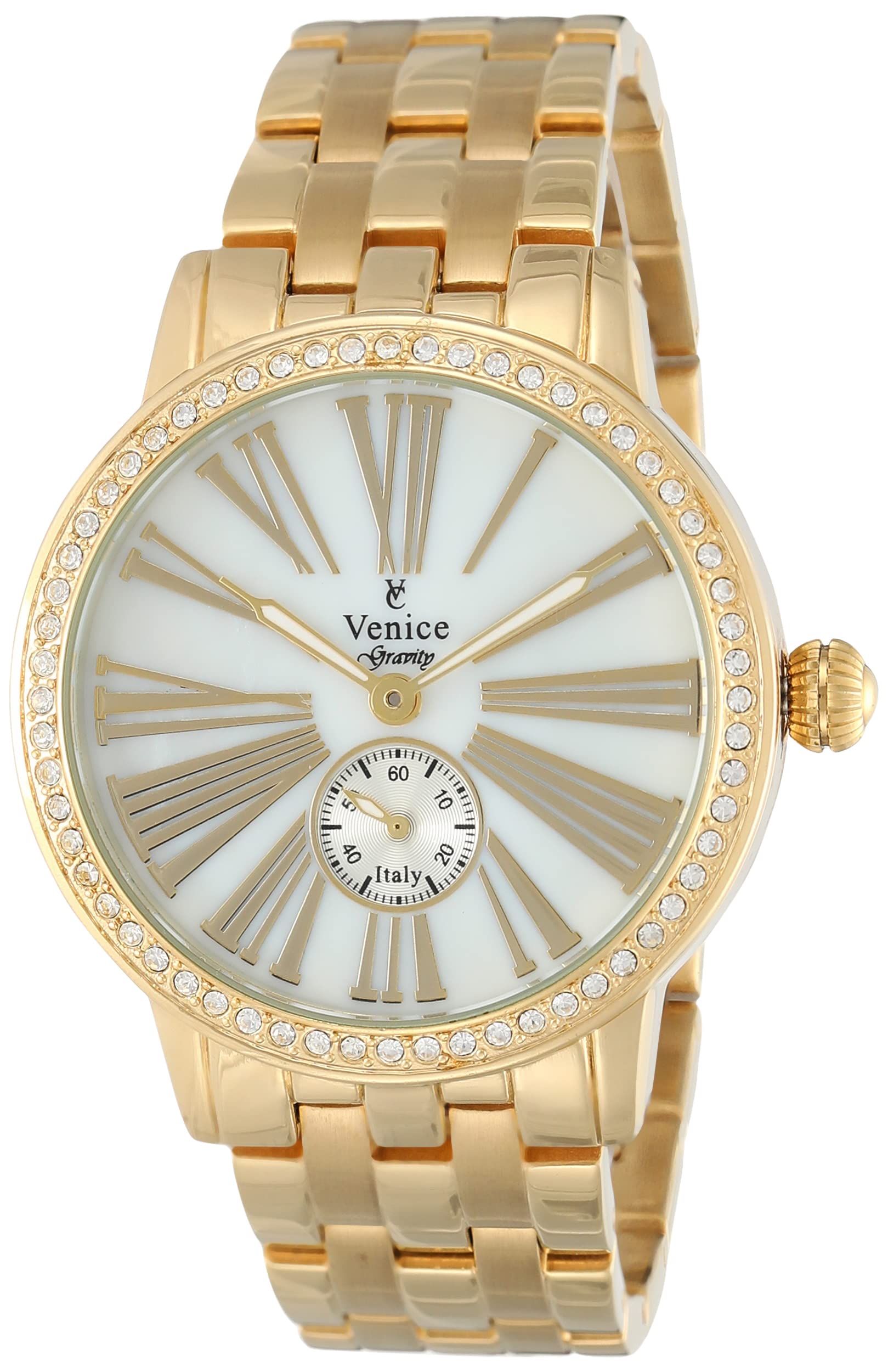 Venice Women's Gravity Stainless Steel Analog Watch - 39 mm - Gold - Model V8119-IPG-G