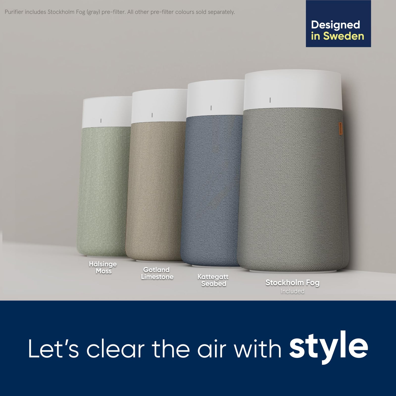 Blueair – Blue Max/Pure 3350i, Smart Air Purifier, Air Quality Sensor, HEPASilent Filter UpTo 86m² Room Removes 99.97% Pollen, Dust, Mould, Bacteria, Viruses|Activated Carbon Reduces VOCs, Odours