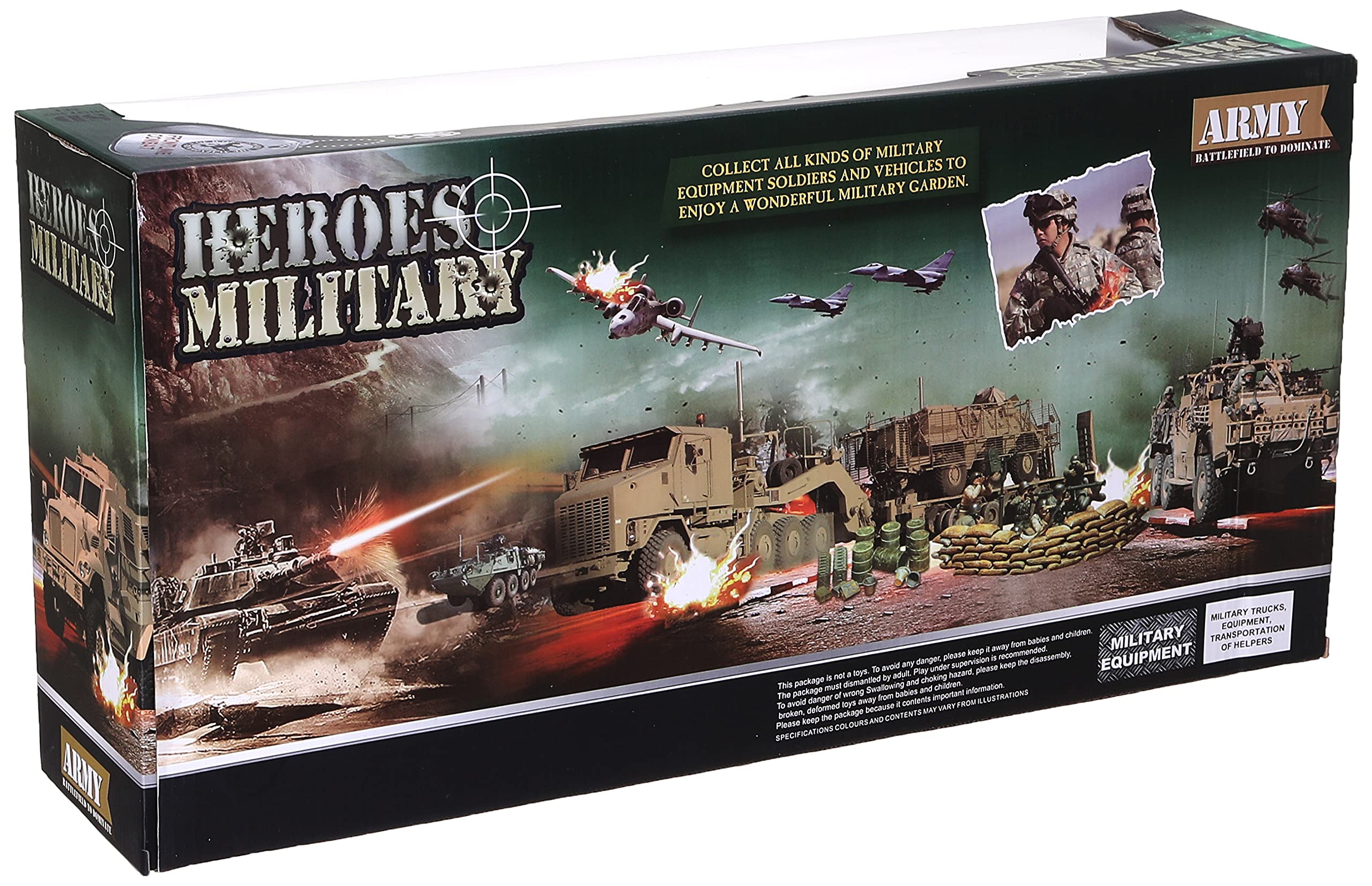 Army set 4 pieces + 3 years Helicopter