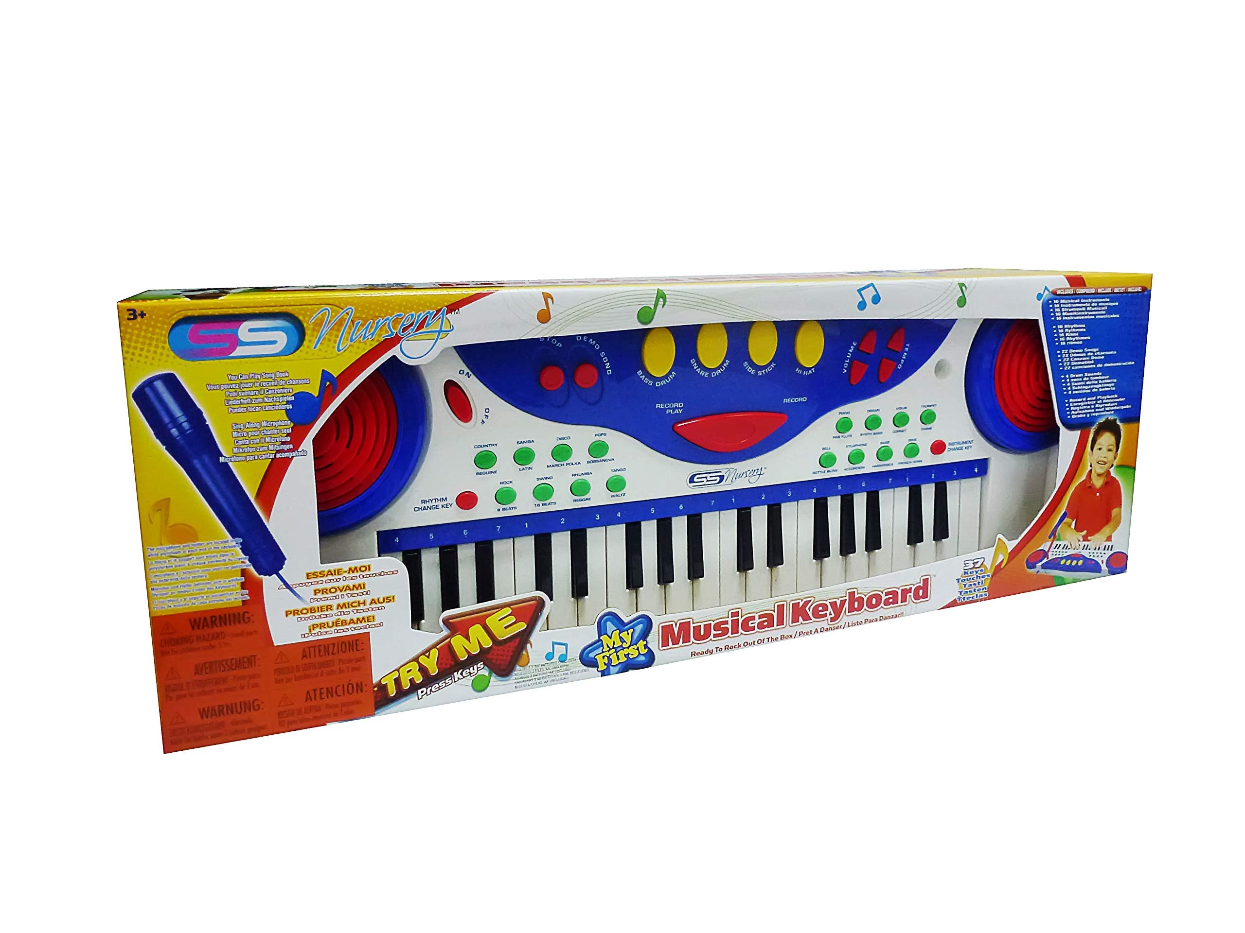 Kidztoyz Ssonic 11041 My First Keyboard And Mic Musical Toy