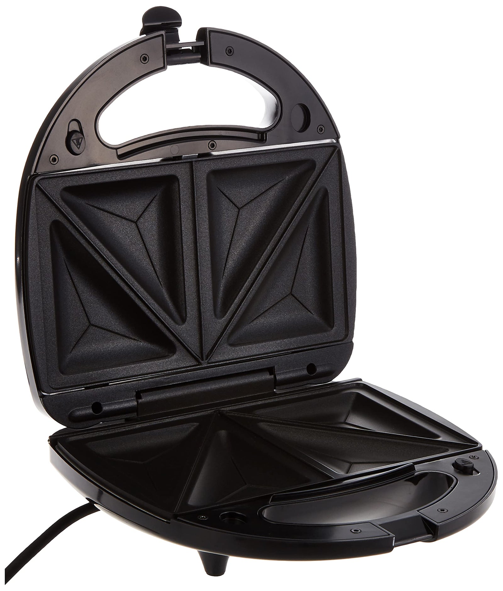 Black & Decker 750W Sandwich Maker 2 Slot Non-Stick 3in1 Interchangable Sandwich Grill And Waffle Maker, With Indicator And Ready to Cook Lights For Quick and Easy Dishes TS2090-B5