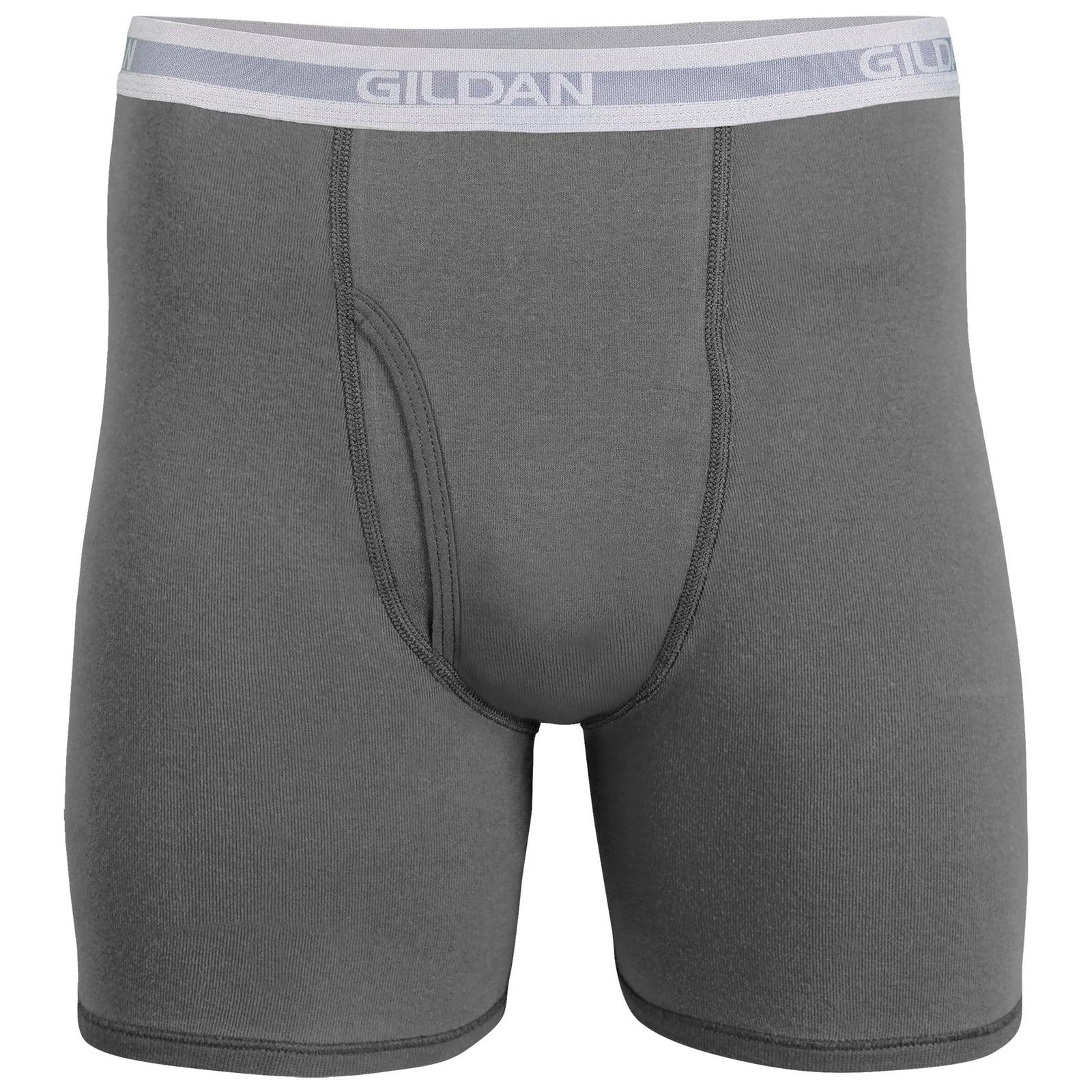 Gildan Men's Regular Leg Boxer Briefs, Multipack Color: Black/Charcoal/Sport Grey Size: L