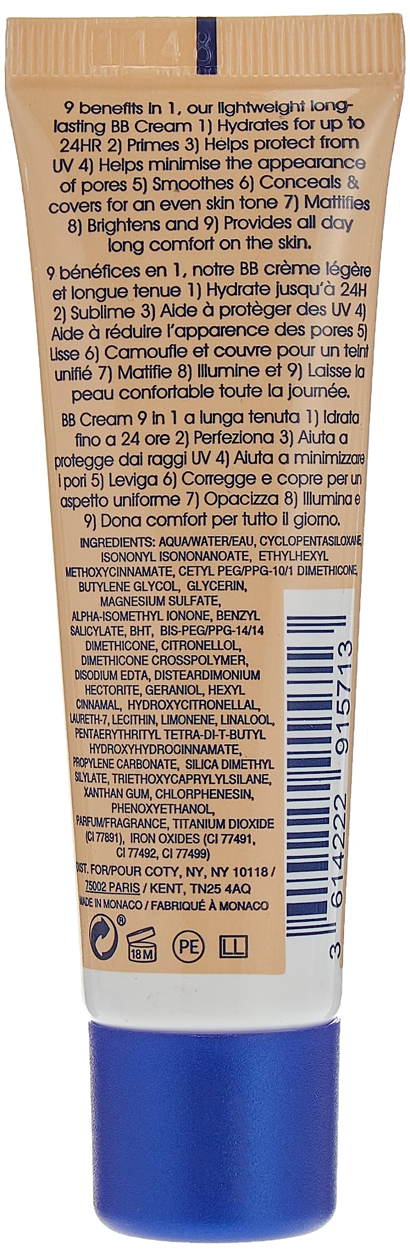 Rimmel London, BB Cream, Shade 010, 1 fl oz, 30ml