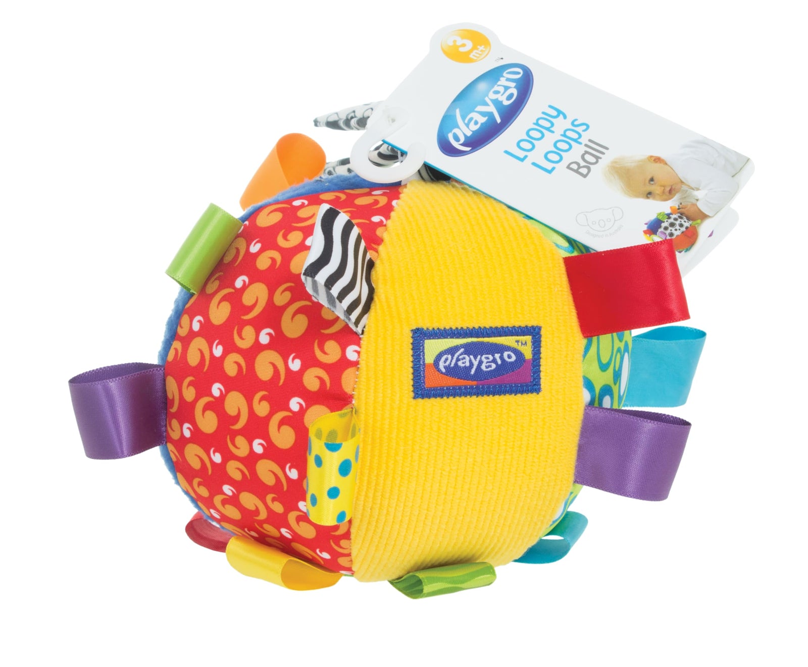 Playgro Loopy Loops Ball, Baby Infant, Pack Of 1, Multicolor