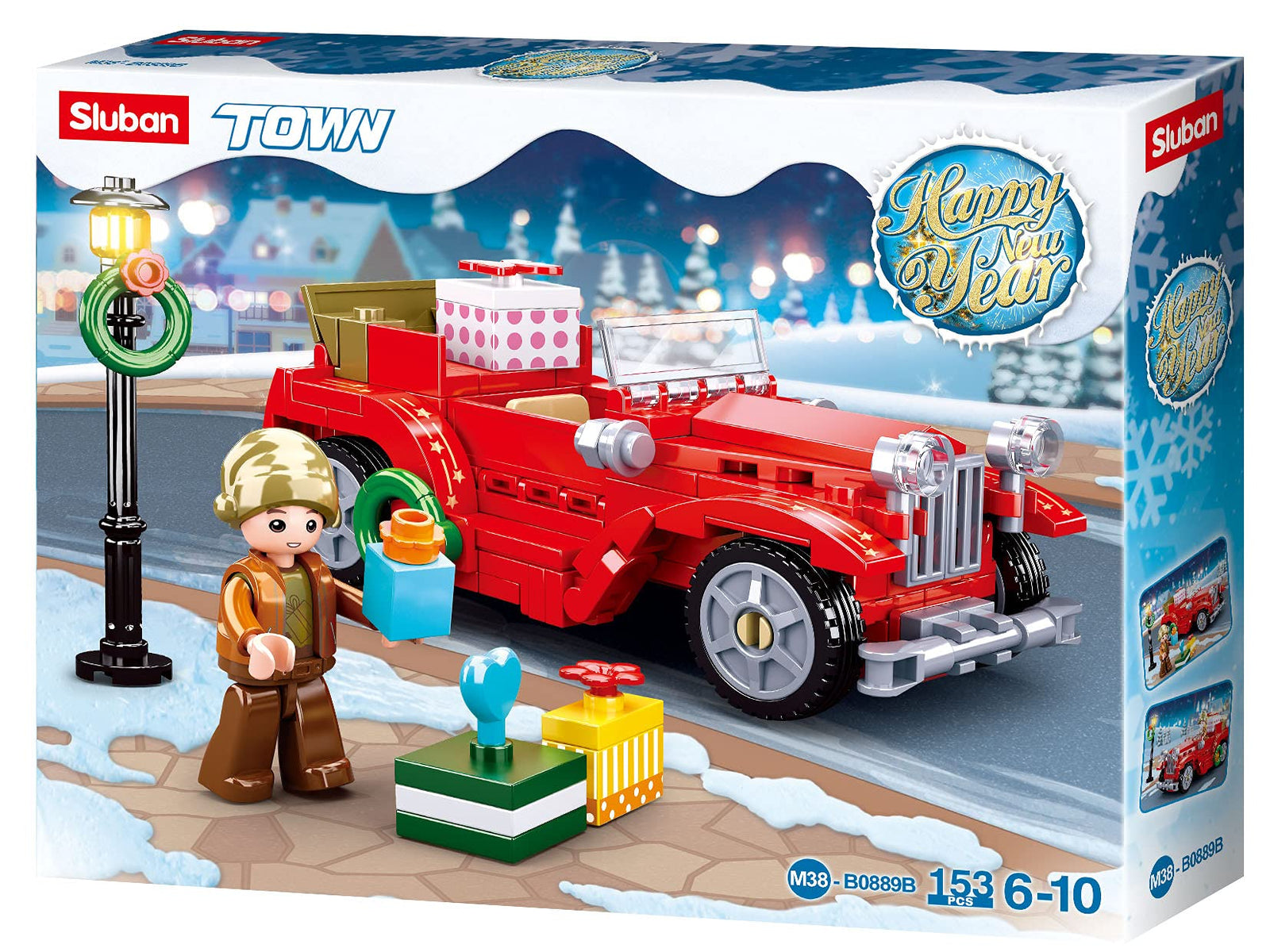 Sluban M38-B0889B Town-New Year Series Car, Multicolored