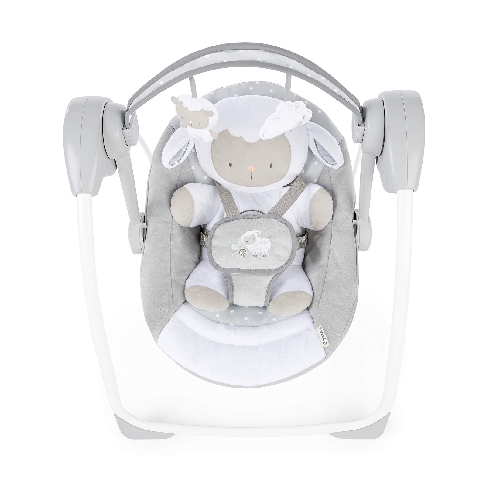 Ingenuity Comfort 2 Go Compact Portable Baby Swing, Cuddle Lamb