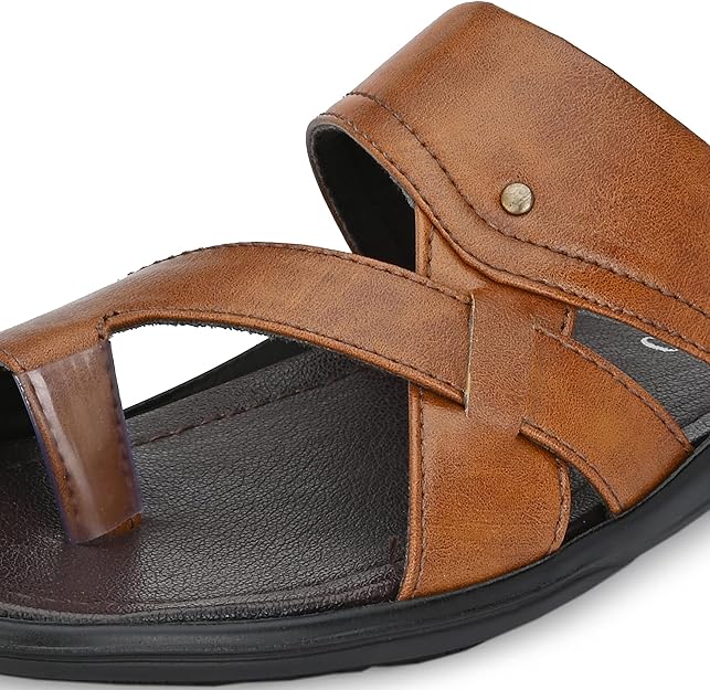 Centrino Men's Brown Thong Sandals